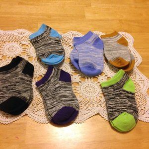 Toddler Socks - Ages 2 to 4, Six new pair